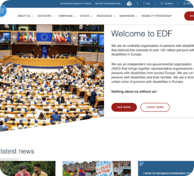 The European Disability Forum is a two-year project that was established to advocate for the rights of persons with disabilities in relation to the development and use of AI technologies and expand the knowledge of the European disability rights movement